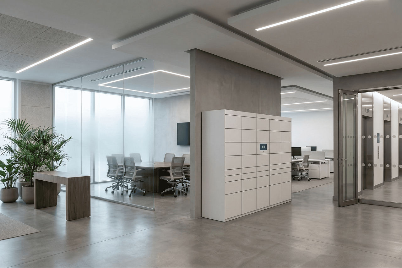 Locker en oficinas corporativas